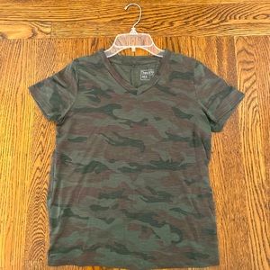 Theo & Spence Camo V-neck T-shirt